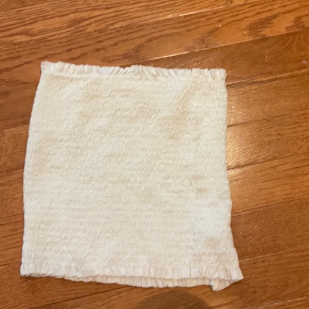 Tres Bien ivory strapless bandeau size small